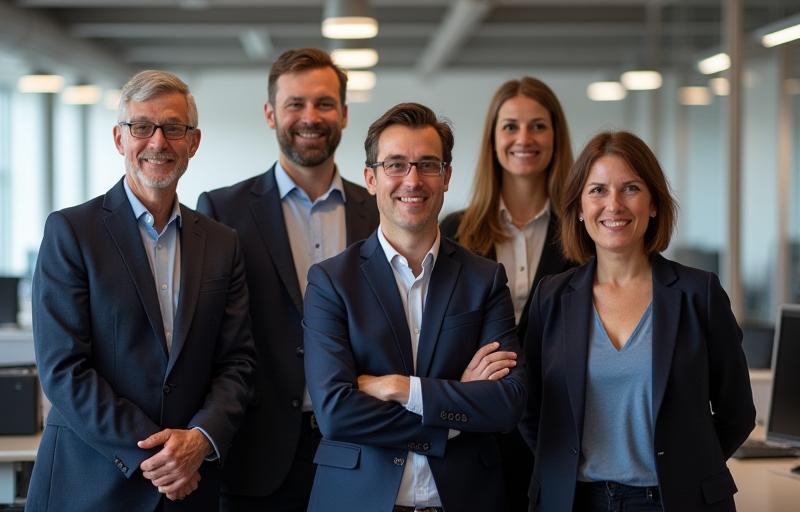 Photo of the Gariva Hnk team at their Budapest office